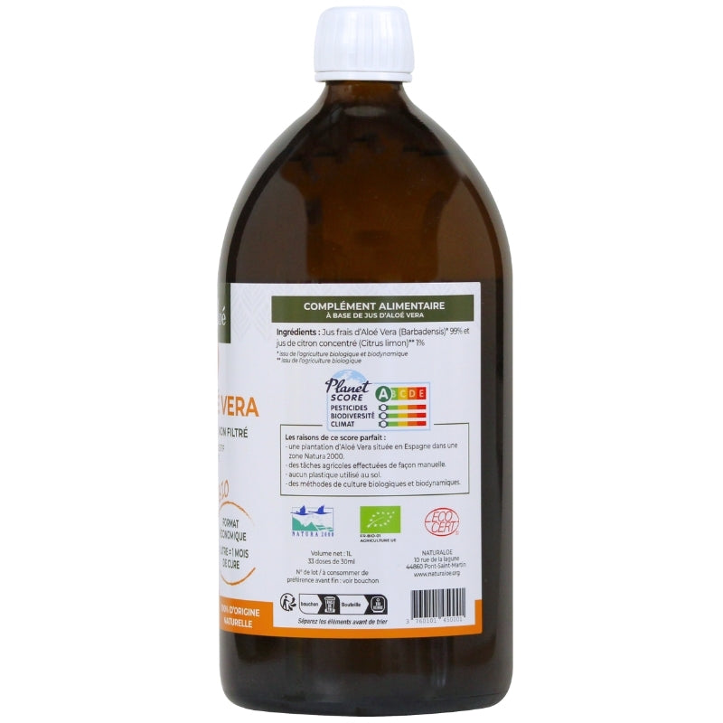 Jus d'aloé vera bio & demeter - 3